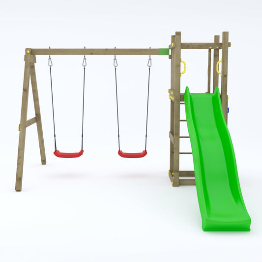 Rumble Ridge Rock Wall Double Swing