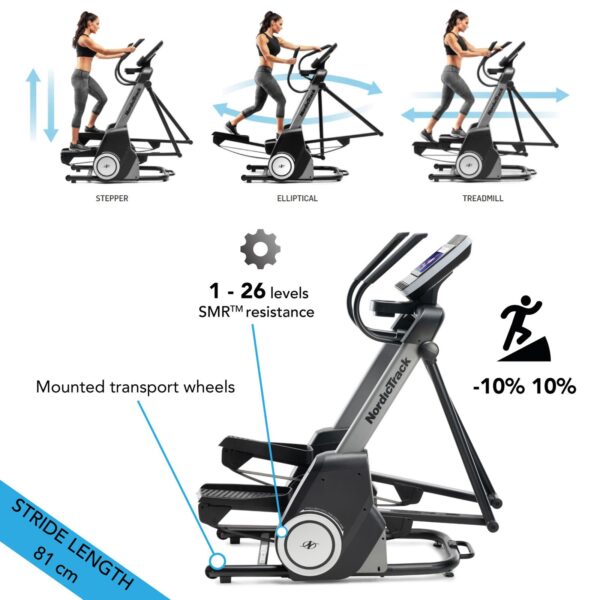 NordicTrack FS14i Freestride Elliptical Touchscreen Display - Image 2